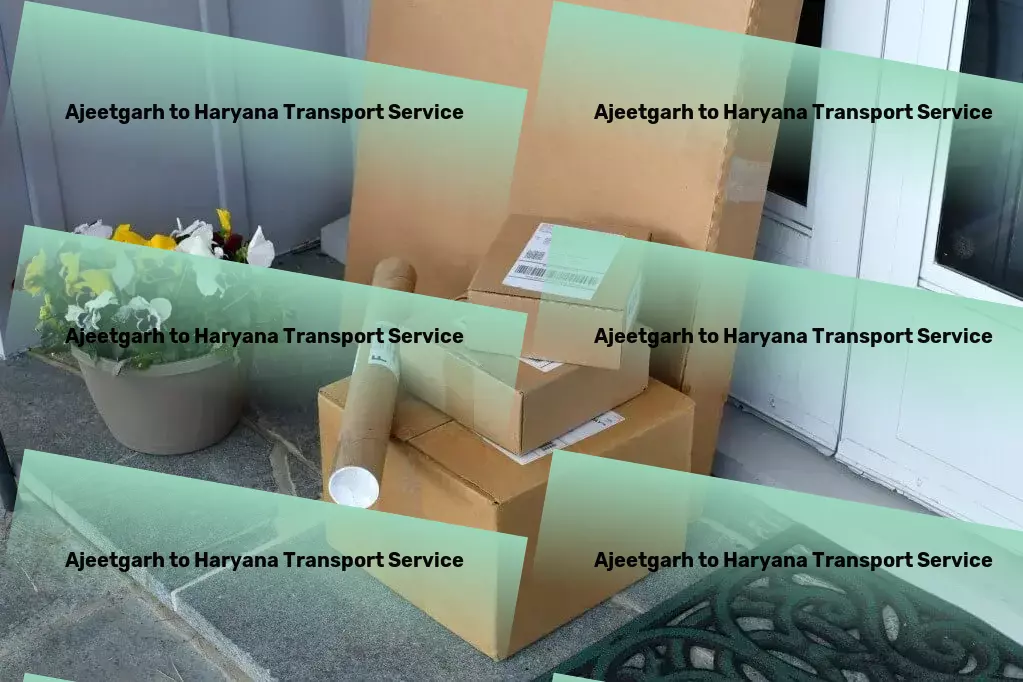 Ajeetgarh to Haryana Transport National cargo shipment solutions