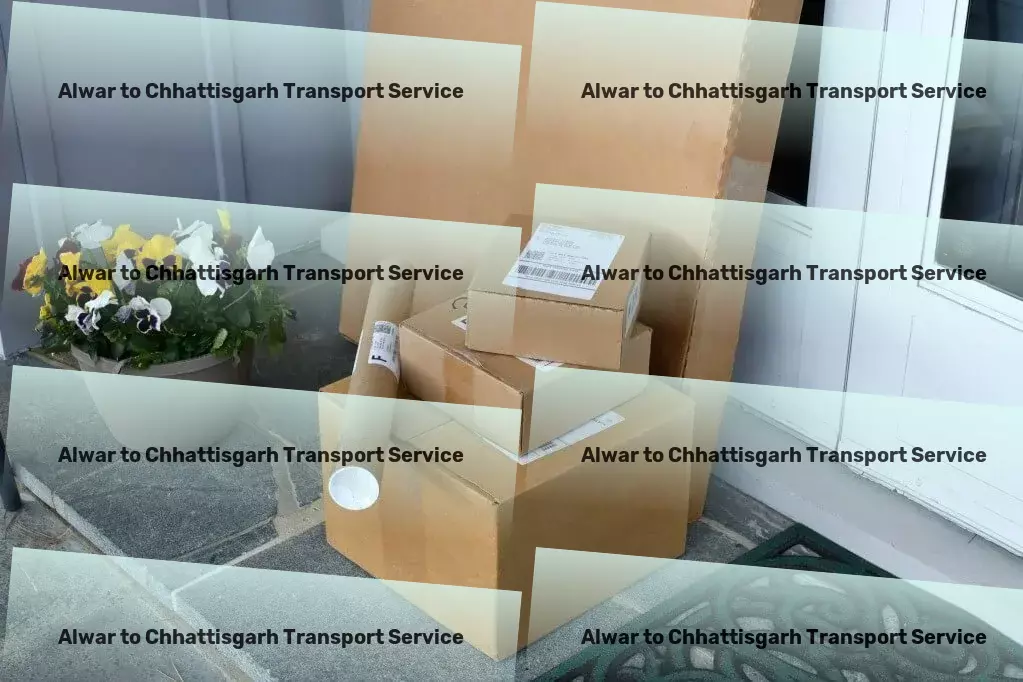 Alwar to Chhattisgarh Transport Inter-city courier services