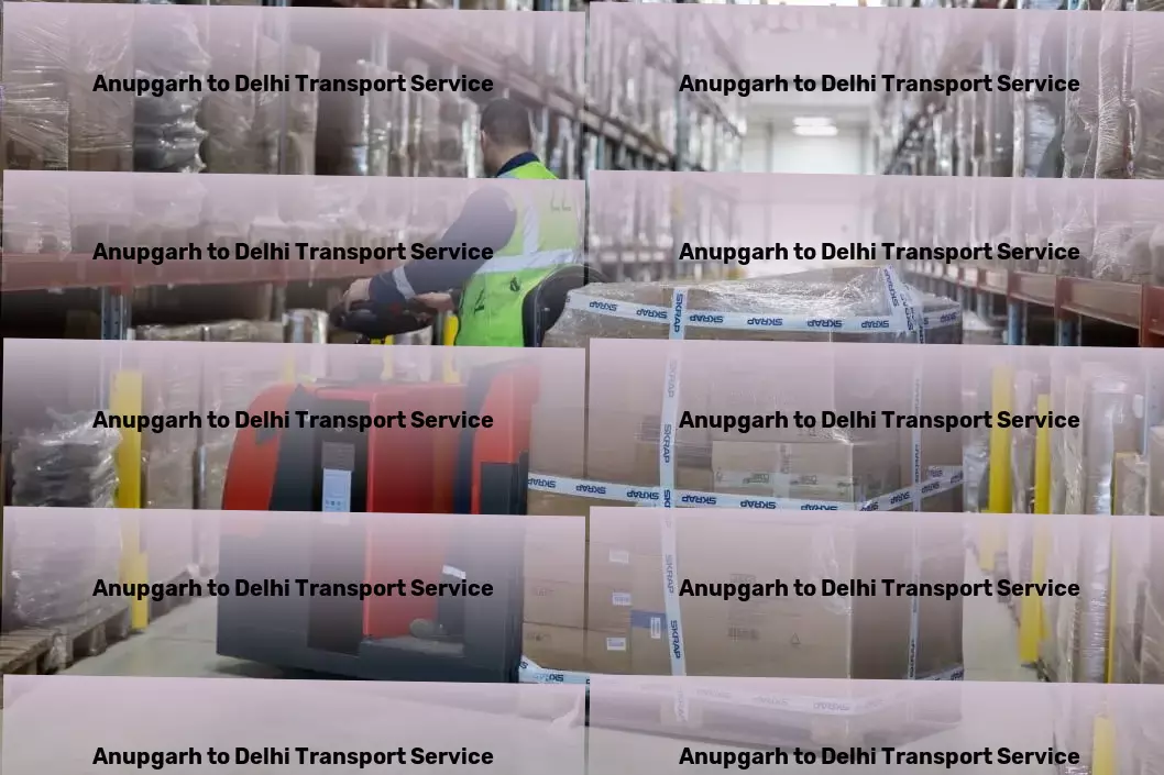 Anupgarh to Delhi Transport Dependable, efficient, and innovative transport services await you! - Household goods transport