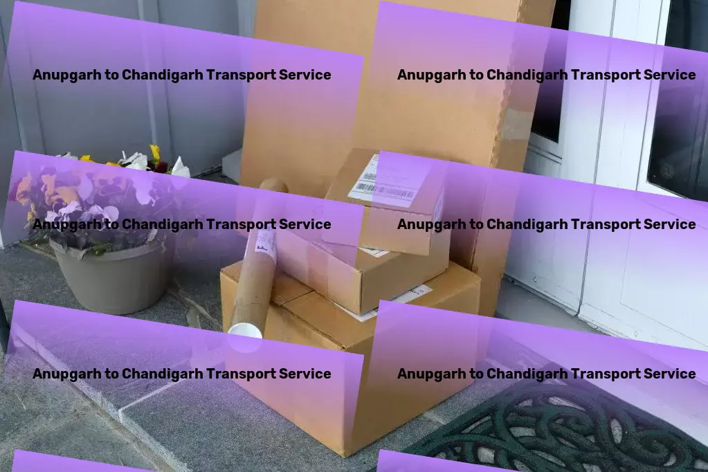 Anupgarh to Chandigarh Transport Quick parcel shipment solutions