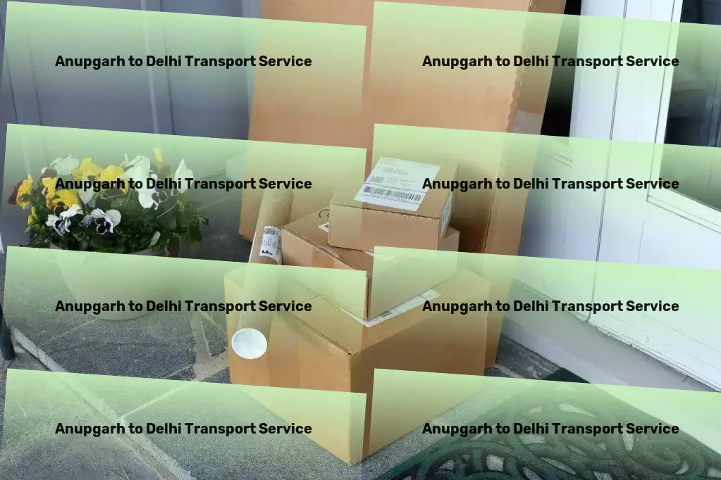 Anupgarh to Delhi Transport Overland transport