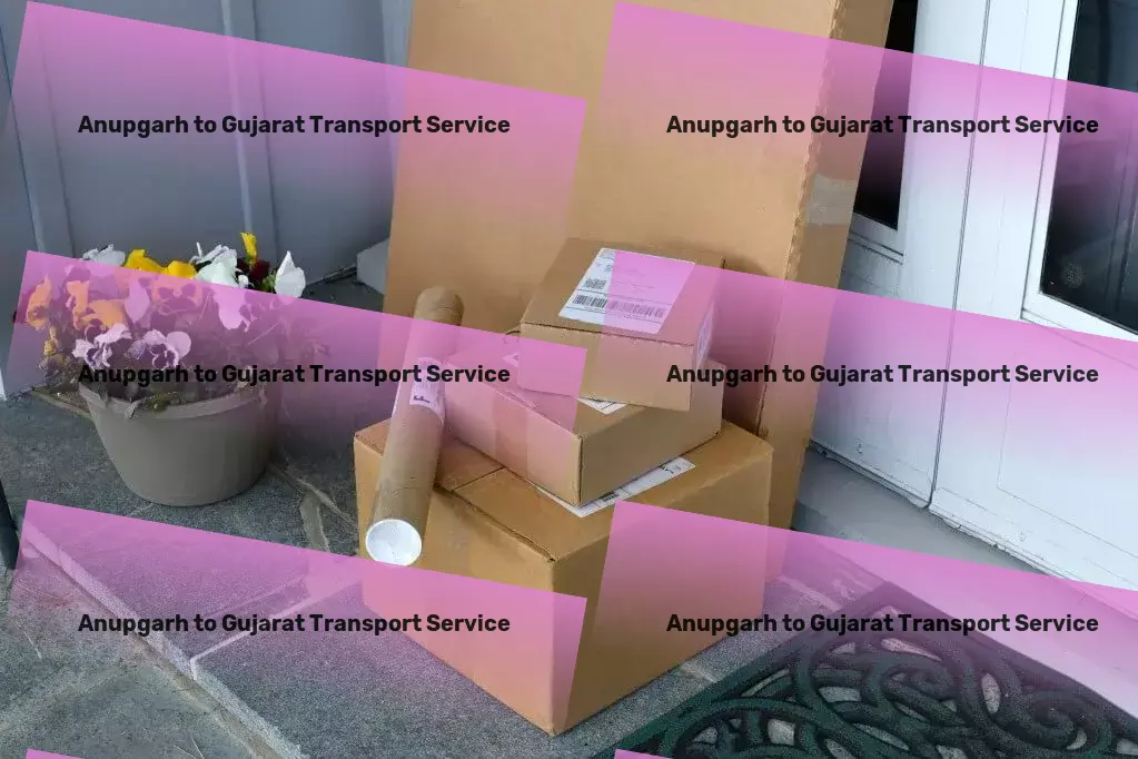 Anupgarh to Gujarat Transport Dedicated trucking services