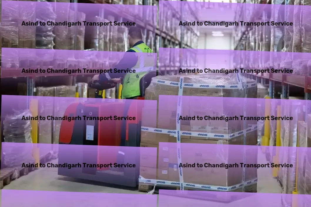 Asind to Chandigarh Transport High-volume parcel delivery