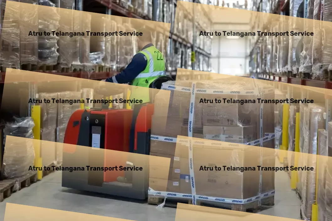 Atru to Telangana Transport Cargo delivery networks