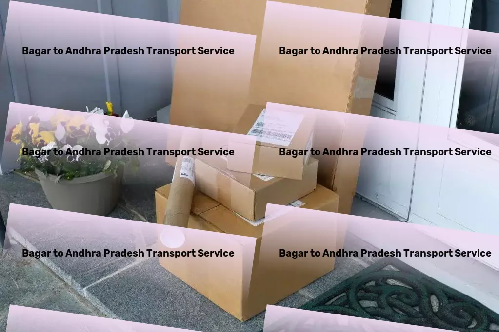 Bagar to Andhra Pradesh Transport High-speed package forwarding