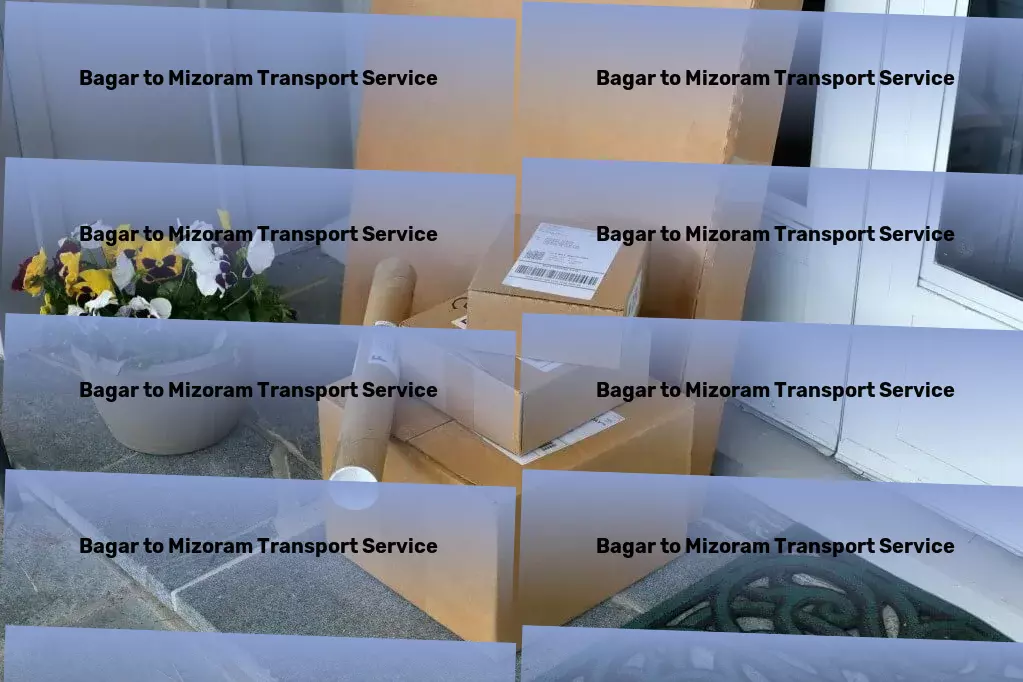 Bagar to Mizoram Transport Comprehensive package forwarding