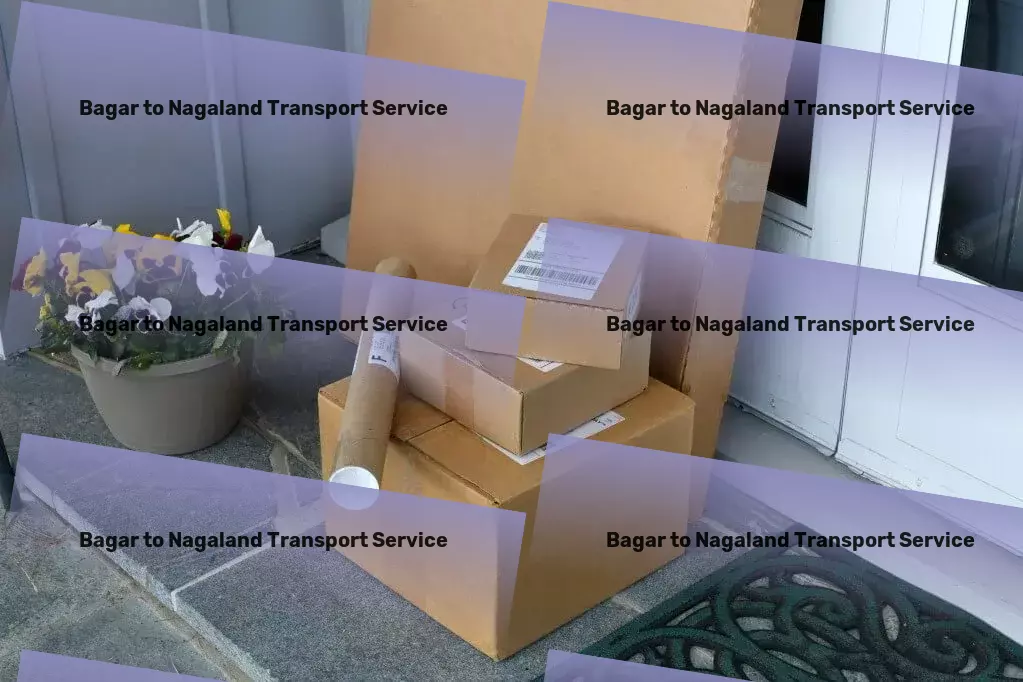 Bagar to Nagaland Transport Industrial package forwarding